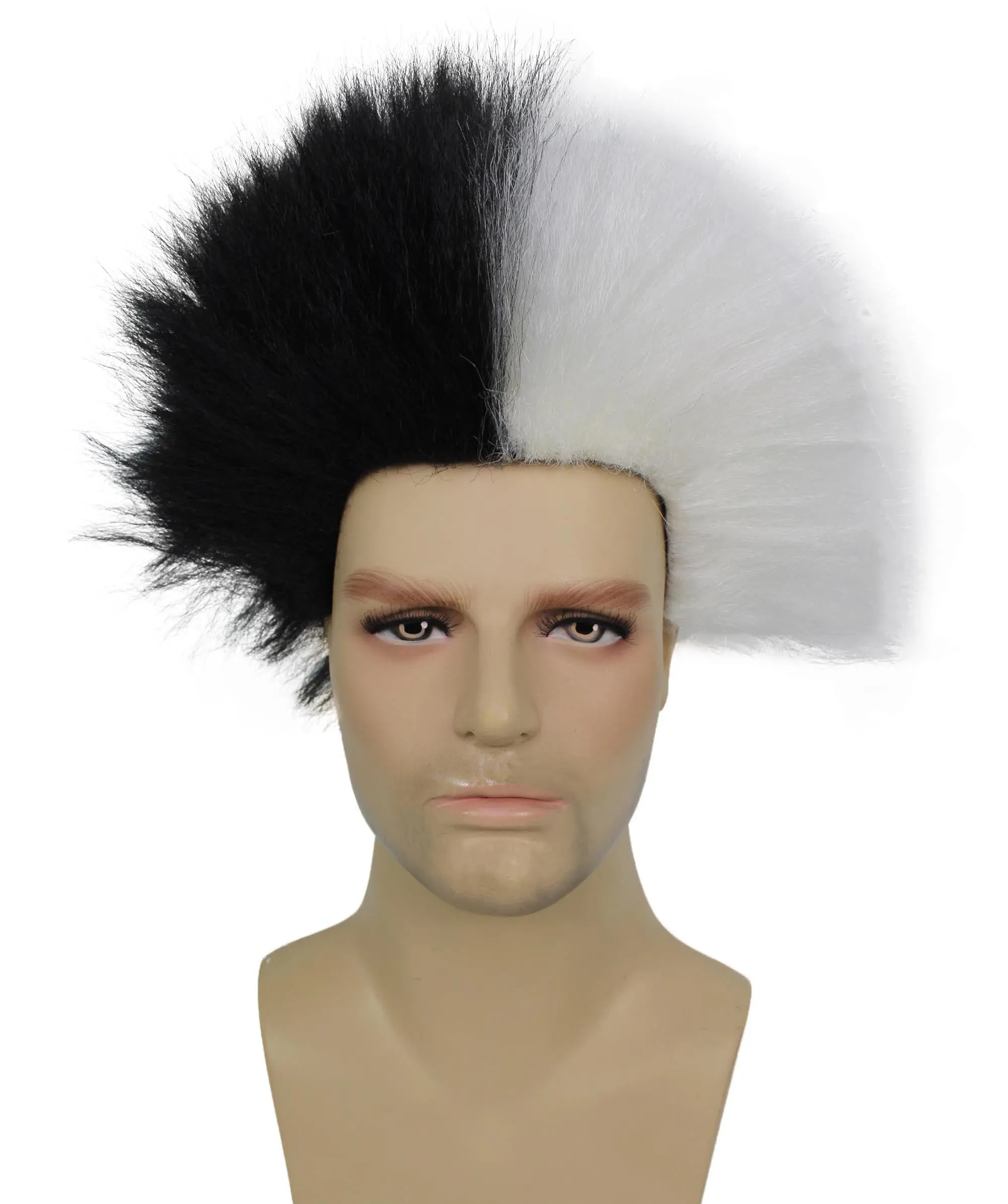 Adult Men's Fuzzy Spiky Johnny Werewolf Wig | Multiple Color Options