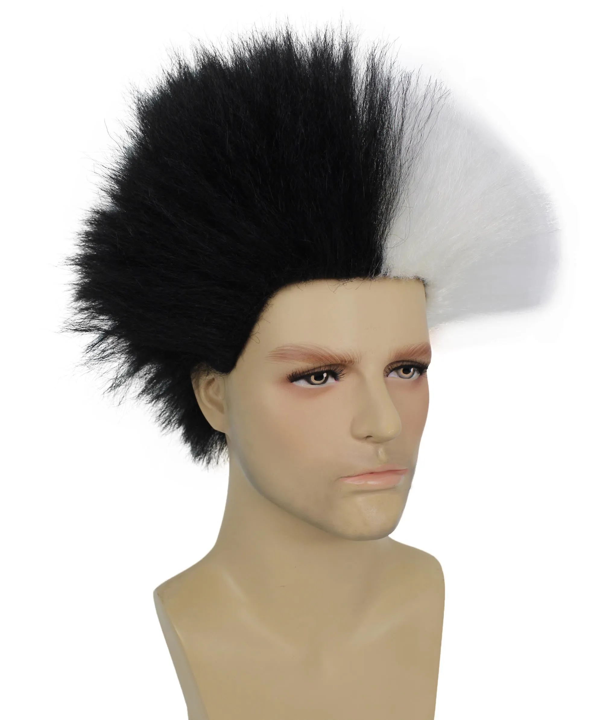 Adult Men's Fuzzy Spiky Johnny Werewolf Wig | Multiple Color Options