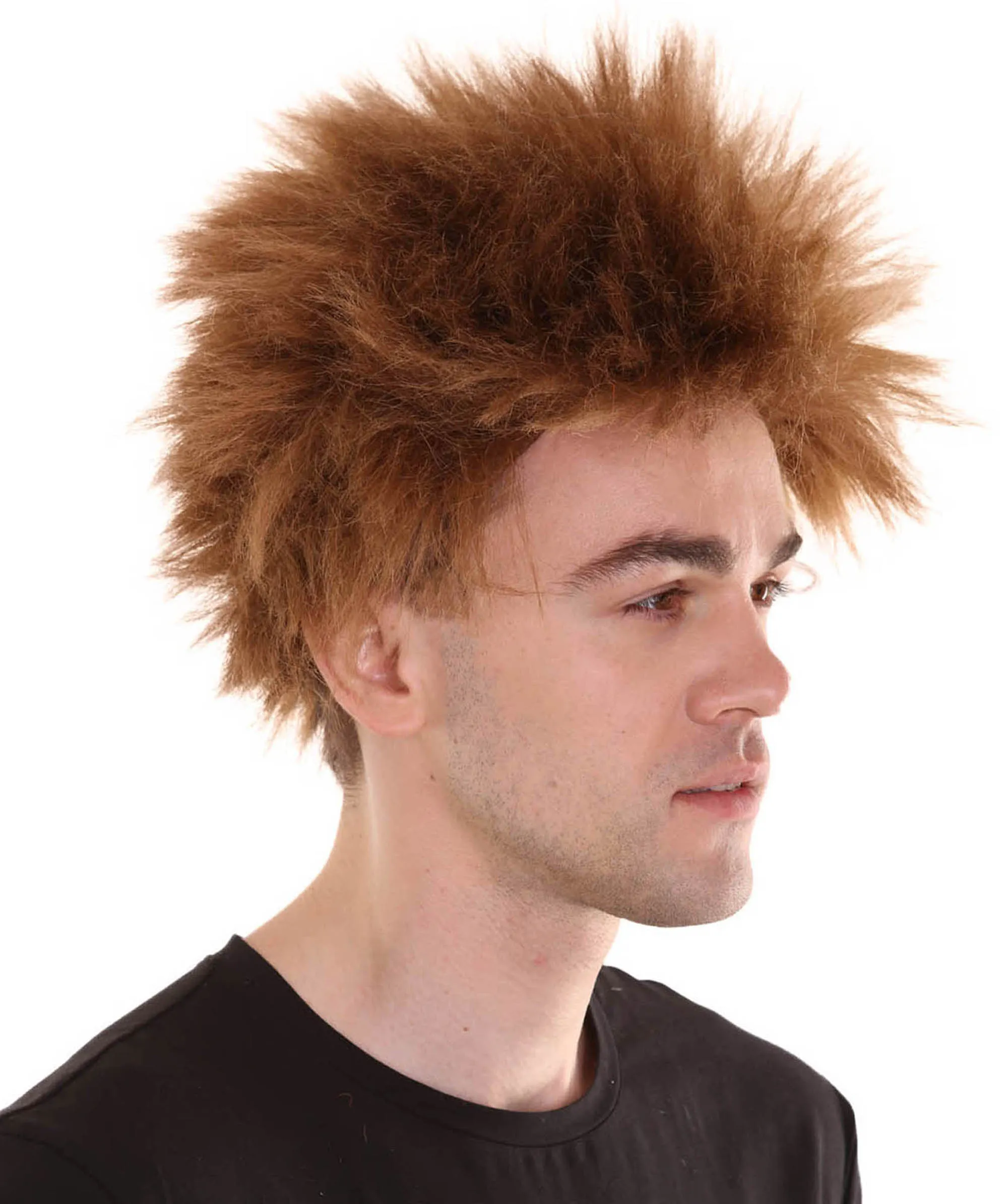 Adult Men's Fuzzy Spiky Johnny Werewolf Wig | Multiple Color Options