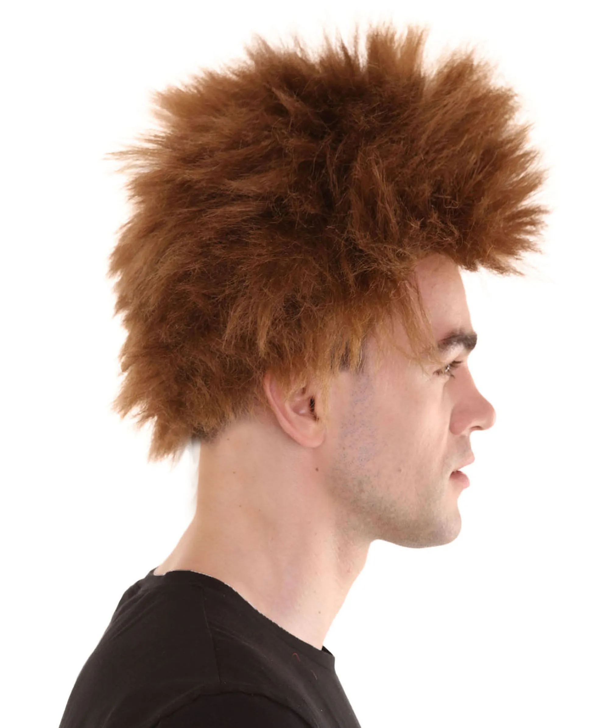 Adult Men's Fuzzy Spiky Johnny Werewolf Wig | Multiple Color Options