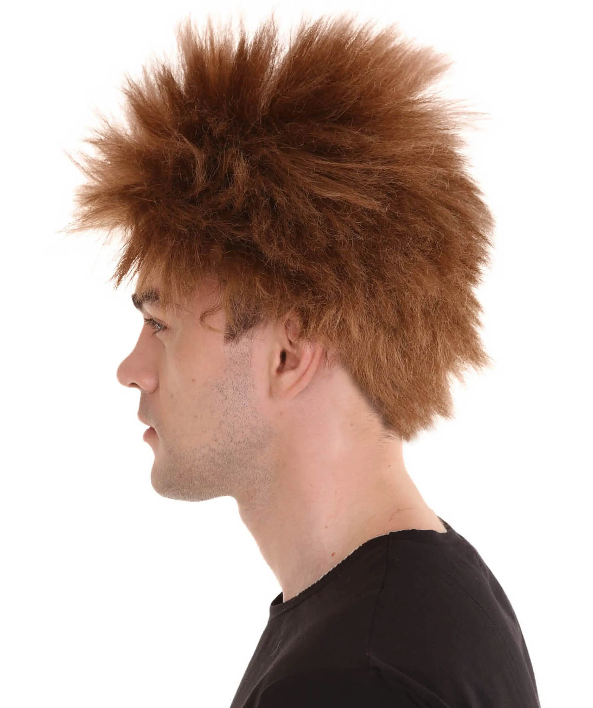 Adult Men's Fuzzy Spiky Johnny Werewolf Wig | Multiple Color Options