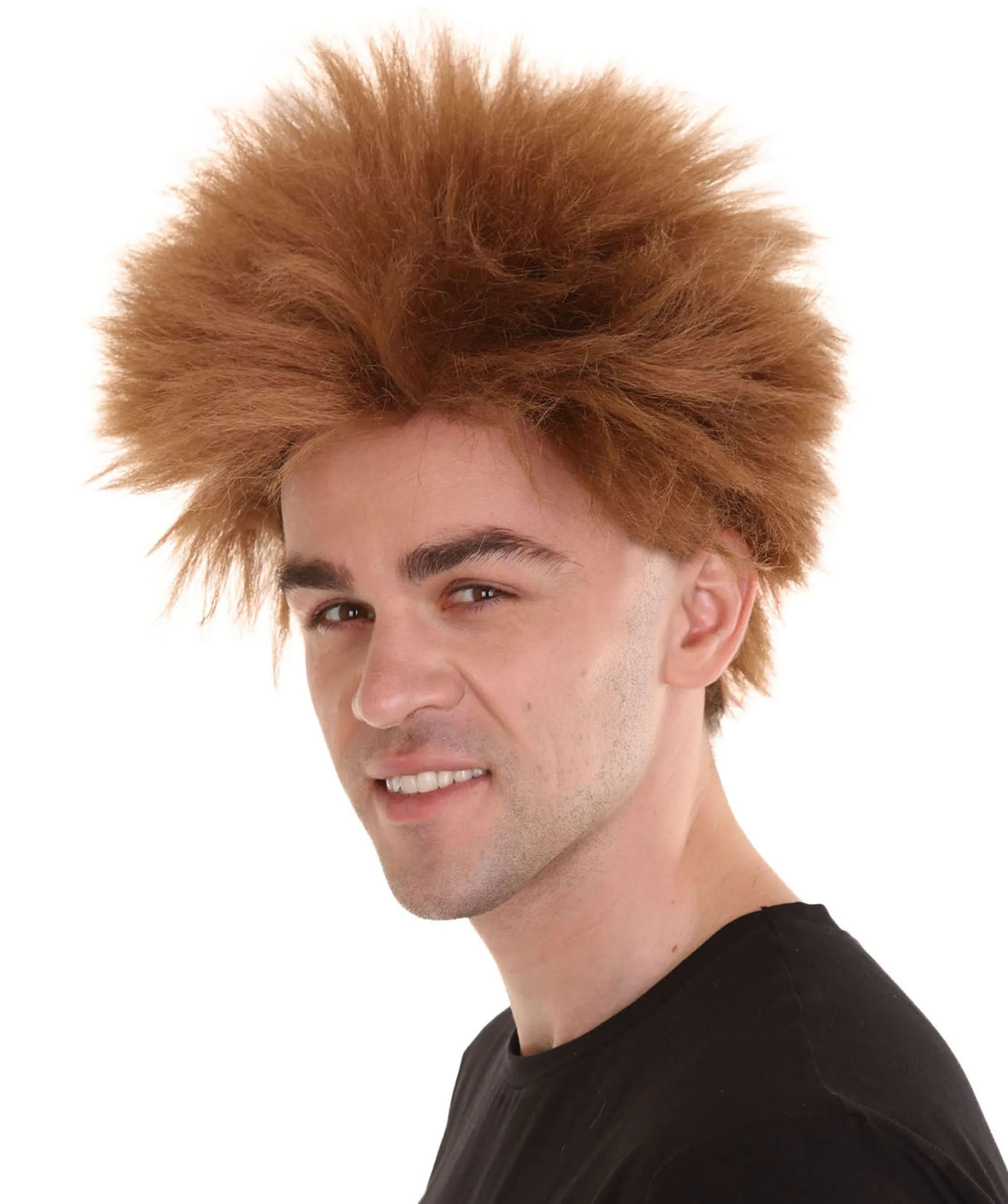 Adult Men's Fuzzy Spiky Johnny Werewolf Wig | Multiple Color Options