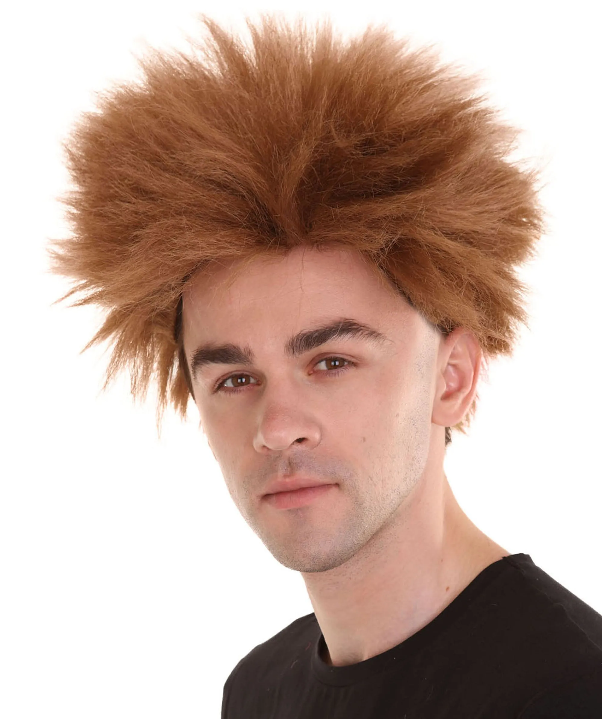 Adult Men's Fuzzy Spiky Johnny Werewolf Wig | Multiple Color Options