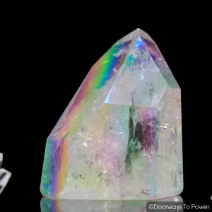 Angel Aura Lemurian Quartz Channeling Crystal Point (Polished)