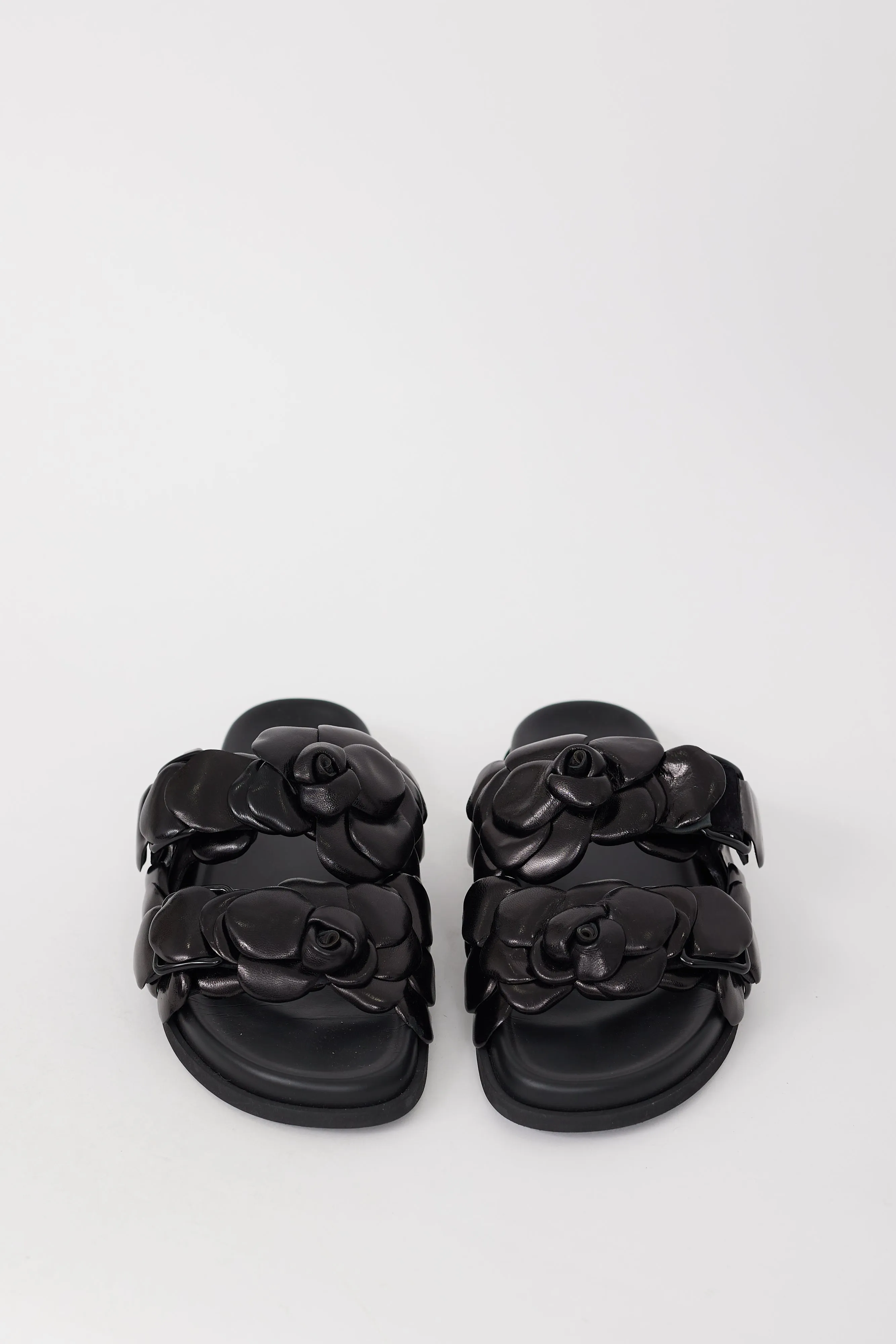 Atelier 03 Black Leather Rose Edition Sandal