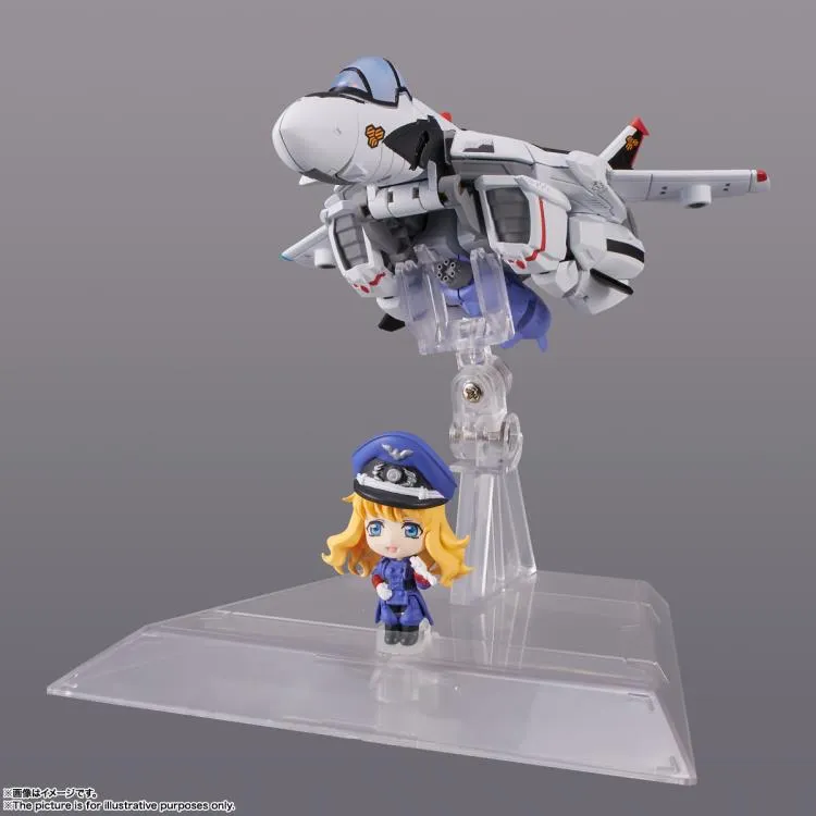 Bandai Tiny Session Macross Frontier VF-25F Messiah Valkyrie (Alto Use) and Sheryl Action Figure Set