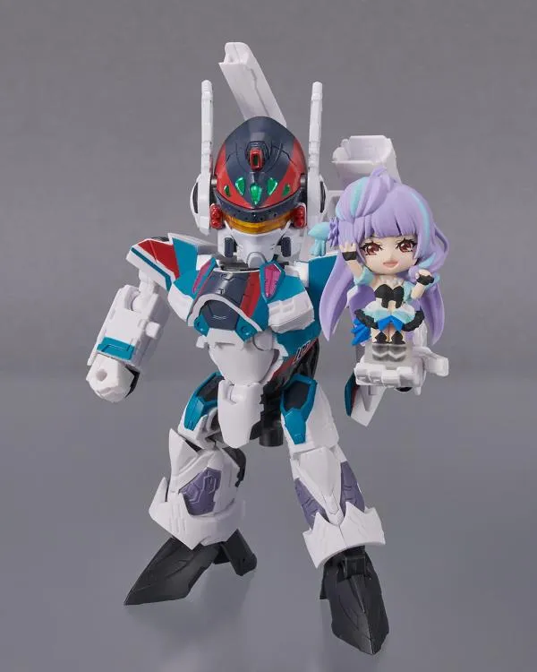 Bandai Tiny Session Macross Frontier VF-31S Siegfried (Arad Use Ver.) & Mikumo Guynemer Action Figure Set