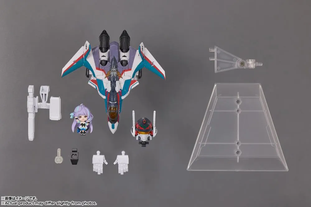 Bandai Tiny Session Macross Frontier VF-31S Siegfried (Arad Use Ver.) & Mikumo Guynemer Action Figure Set