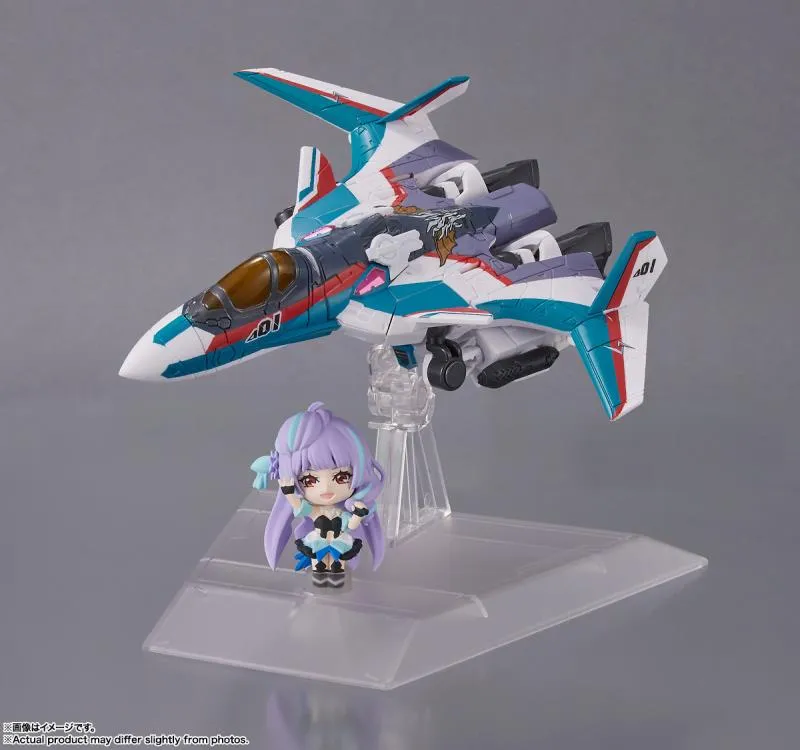 Bandai Tiny Session Macross Frontier VF-31S Siegfried (Arad Use Ver.) & Mikumo Guynemer Action Figure Set