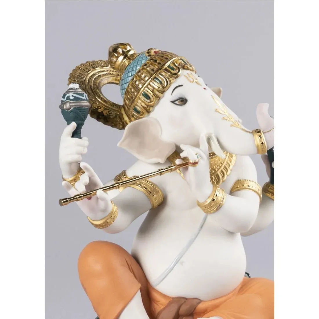 Bansuri Ganesha Figurine (Limited Edition) (Lladro Special Order)