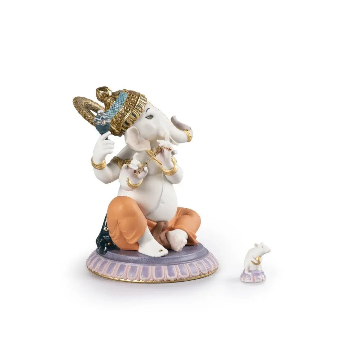 Bansuri Ganesha Figurine (Limited Edition) (Lladro Special Order)