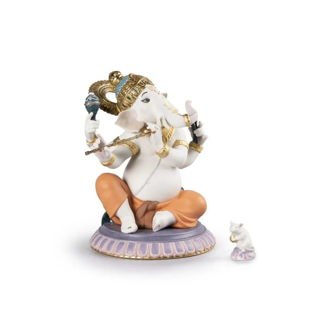 Bansuri Ganesha Figurine (Limited Edition) (Lladro Special Order)