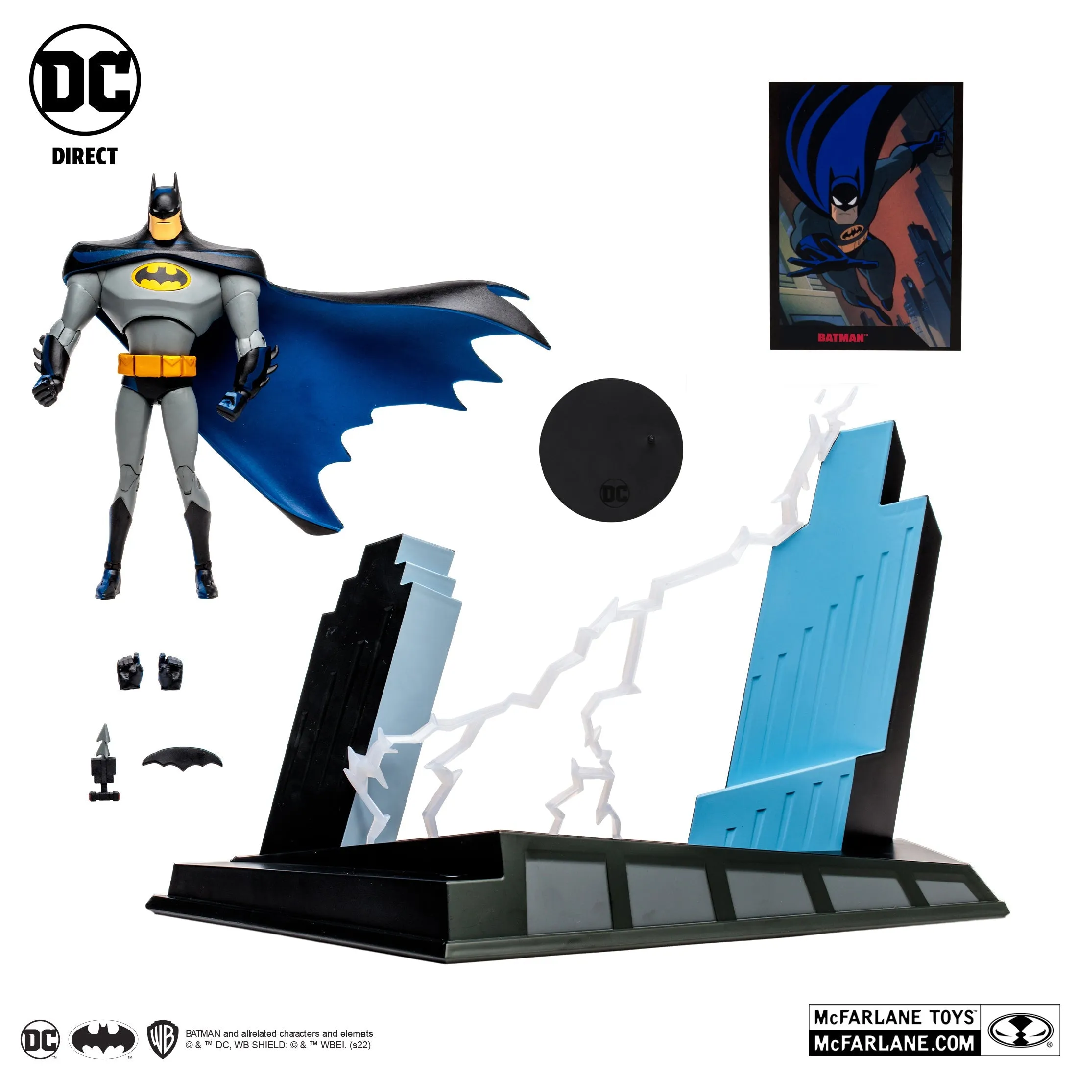 Batman the Animated Series 30th Anniversary NYCC Exclusive Gold Label Figure by McFarlane Toys  (Damaged Box)