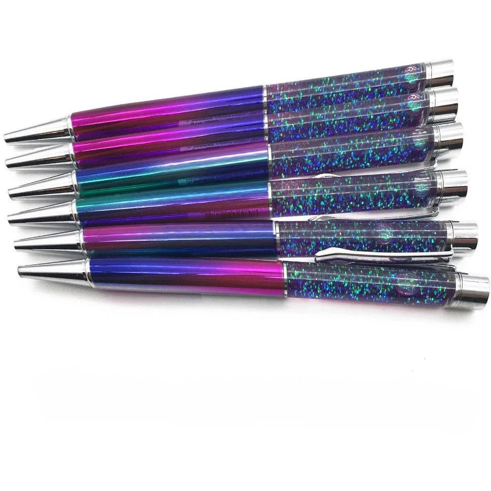 Be Gorgeous Anodized Glitter Rainbow Pen