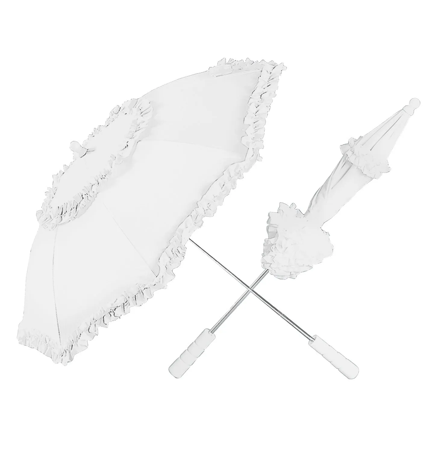 Belle Epoque White Parasol Umbrella