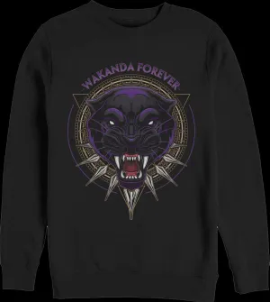 Black Panther Wakanda Forever Marvel Comics Sweatshirt