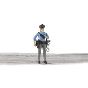 Bruder Policewoman Action Figure with Light Skin and Police Accessories, 60430