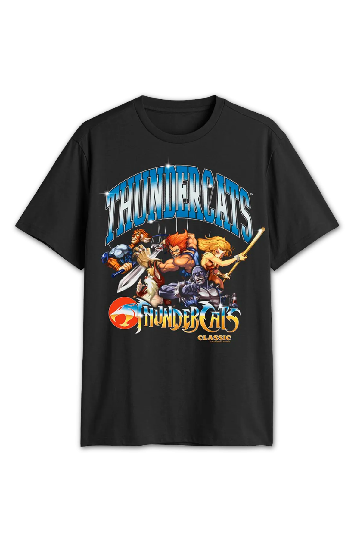 Classic Poses And Shiny Logo ThunderCats T-Shirt