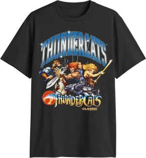 Classic Poses And Shiny Logo ThunderCats T-Shirt