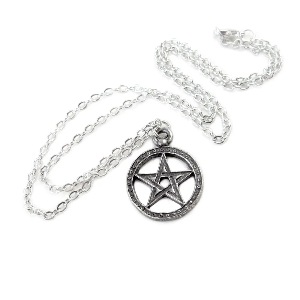 Dante's Medieval Pentagram Style Pendant