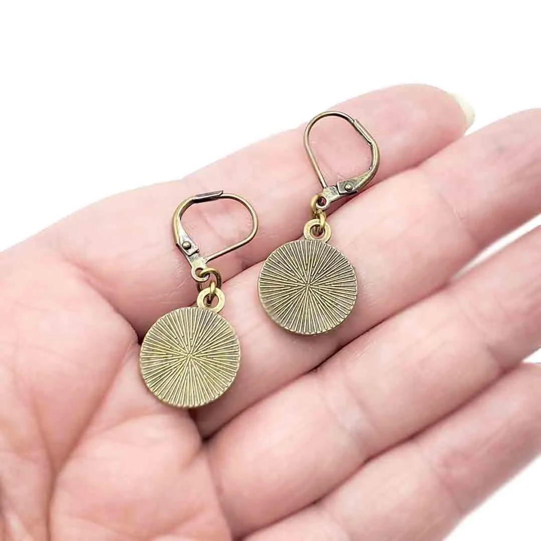 Earrings - Orca Antiqued Brass by Christine Stoll | Altered Relics