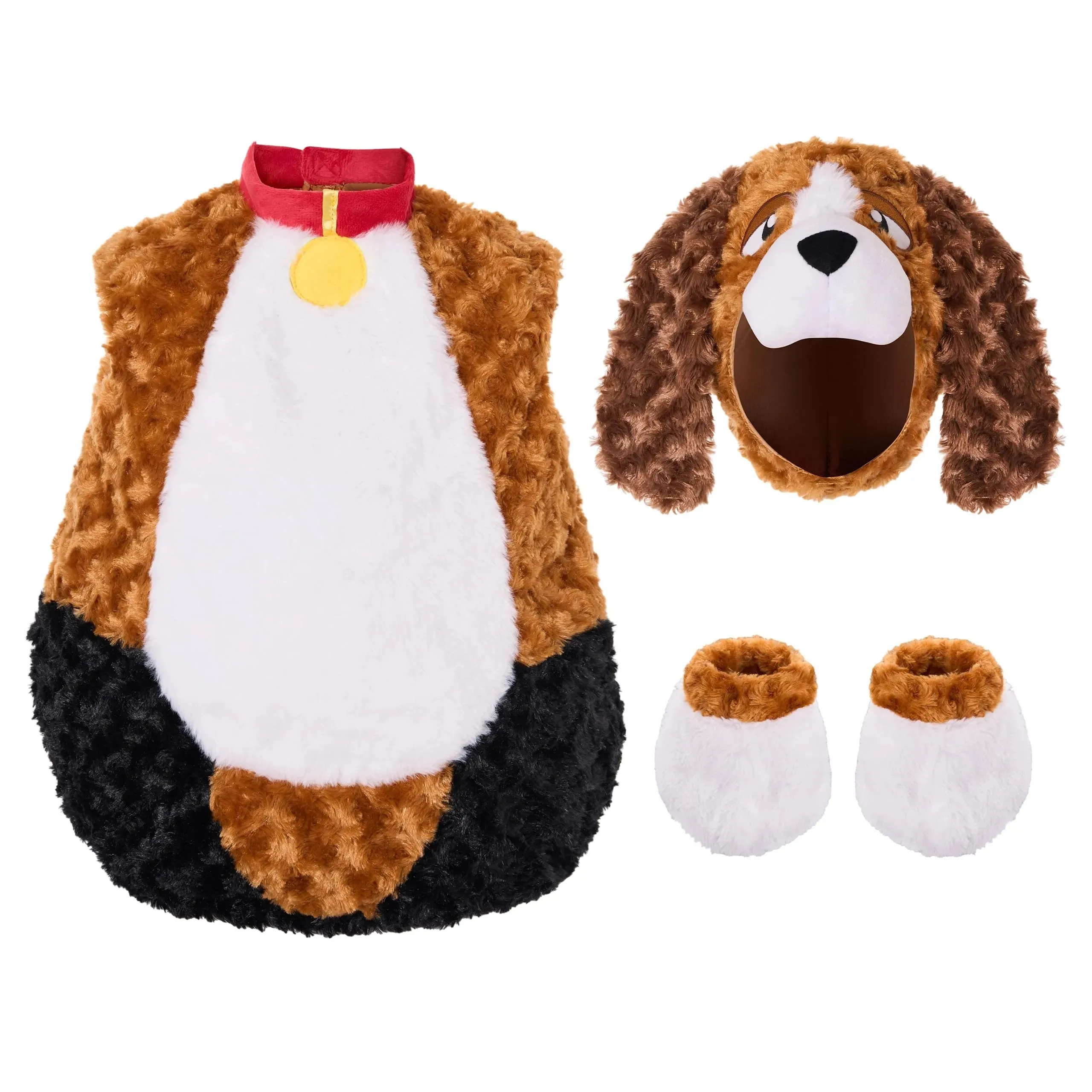 Halloween Todder Basset Hound Puppy Costume With Hood Booties