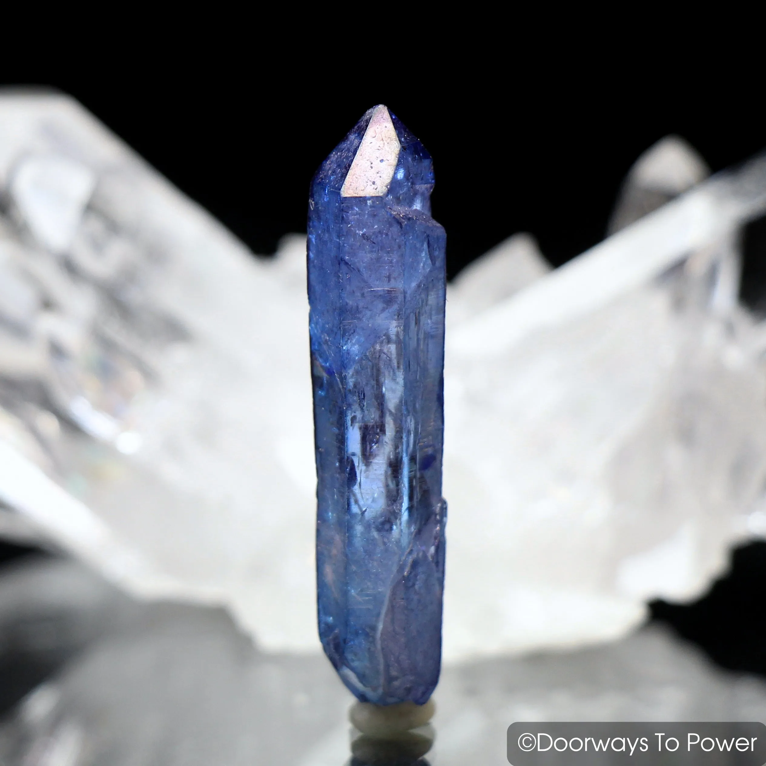 Himalayan Quartz Tanzan Indigo Aura Crystal Double Terminated