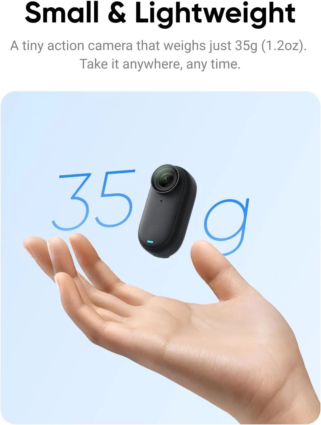 Insta360 GO 3 - The Tiny Mighty Action Camera (128GB) | Multifunctional Action Pod | Super Charged Battery | Waterproof