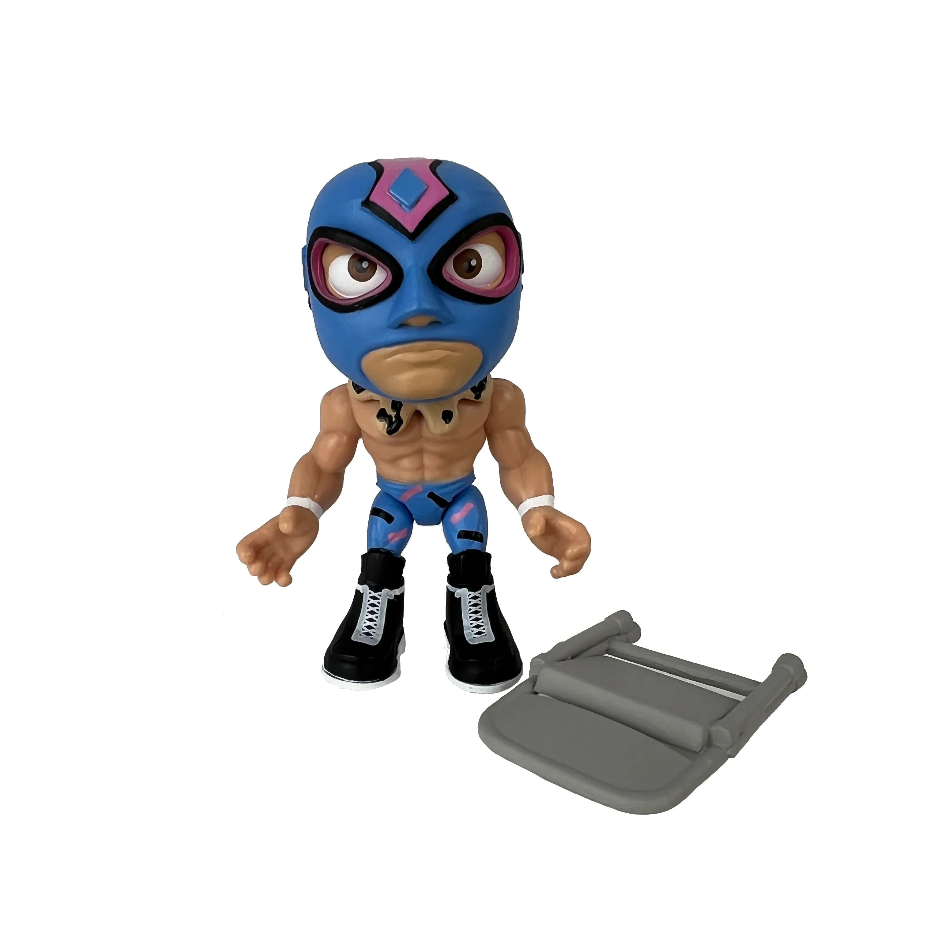 Legends of Lucha Libre - Luchacitos Mini Action Figures - Konnan, Blue Costume