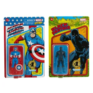 Marvel Legends RETRO 3.75 Captain America & Black Panther (Hasbro Pulse Exclusive)