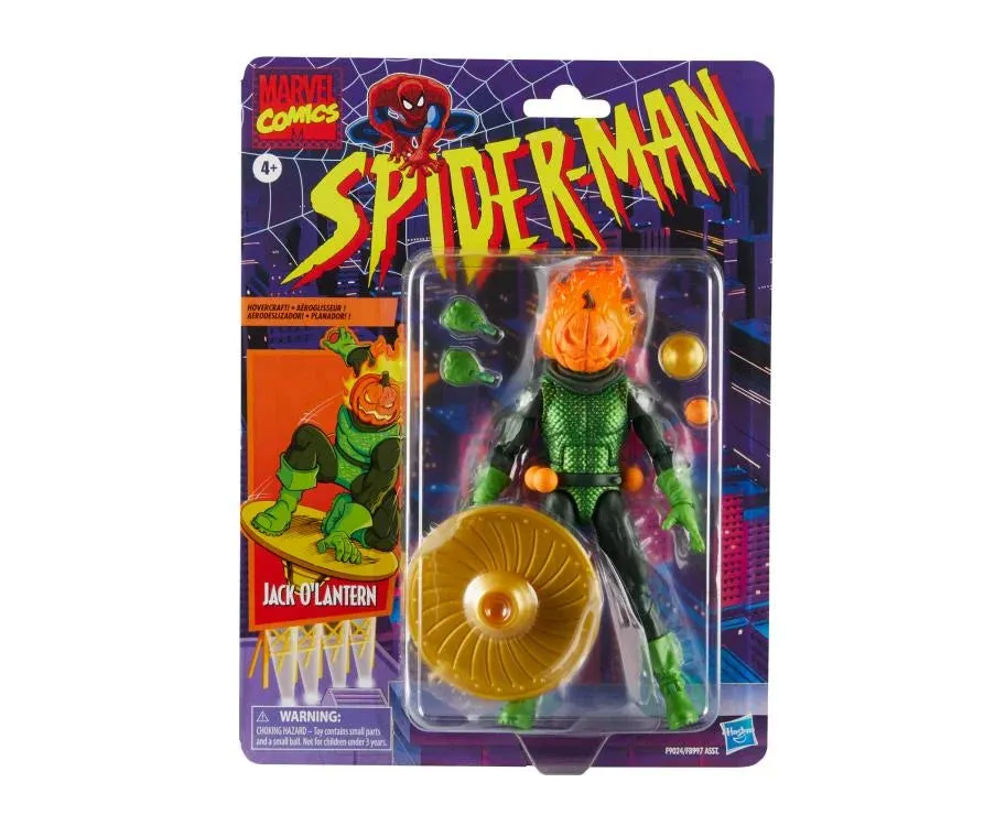 Marvel Legends Vintage Retro Series Spider-Man Jack O'Lantern Action Figure