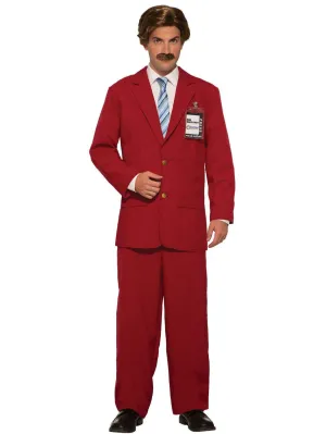 Mens Anchorman Ron Burgundy Costume