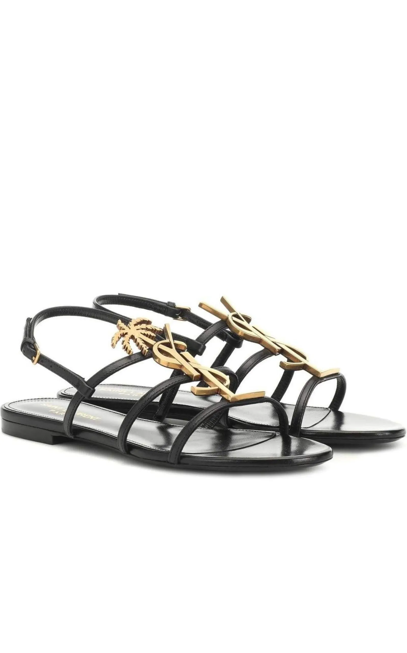 Metal Monogram Cassandra Sandals