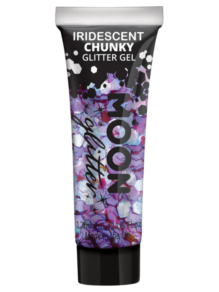 Moon Glitter Iridescent Chunky Glitter Gel Purple