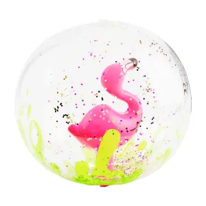 MUD Flamingo Glitter Beach Ball