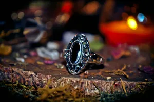 **OCCULT** Samhain Gateway Call of the Shadows Ring! SPEAK to the Dead & Conjure Raw Energy! Gain Wealth & Wisdom! Necromancy   3rd Eye ~ .925! * SACRED!