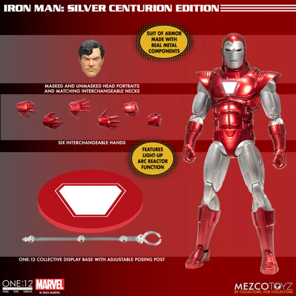 One:12 Collective - Iron Man: Silver Centurion