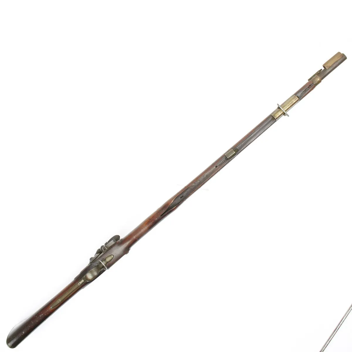 Original British Brown Bess Third Model Experimental Musket with Spear Bayonet