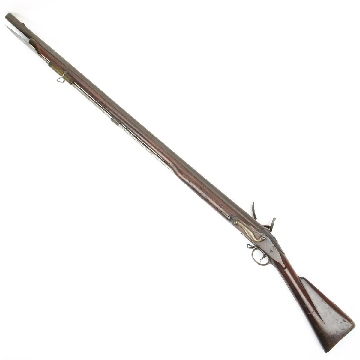 Original British Brown Bess Third Model Experimental Musket with Spear Bayonet