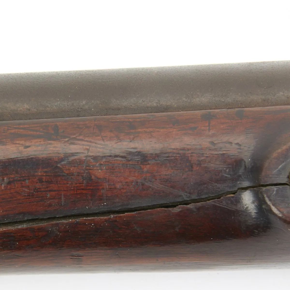 Original British Brown Bess Third Model Experimental Musket with Spear Bayonet