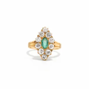 ÉPERNAY EMERALD AND DIAMOND RING