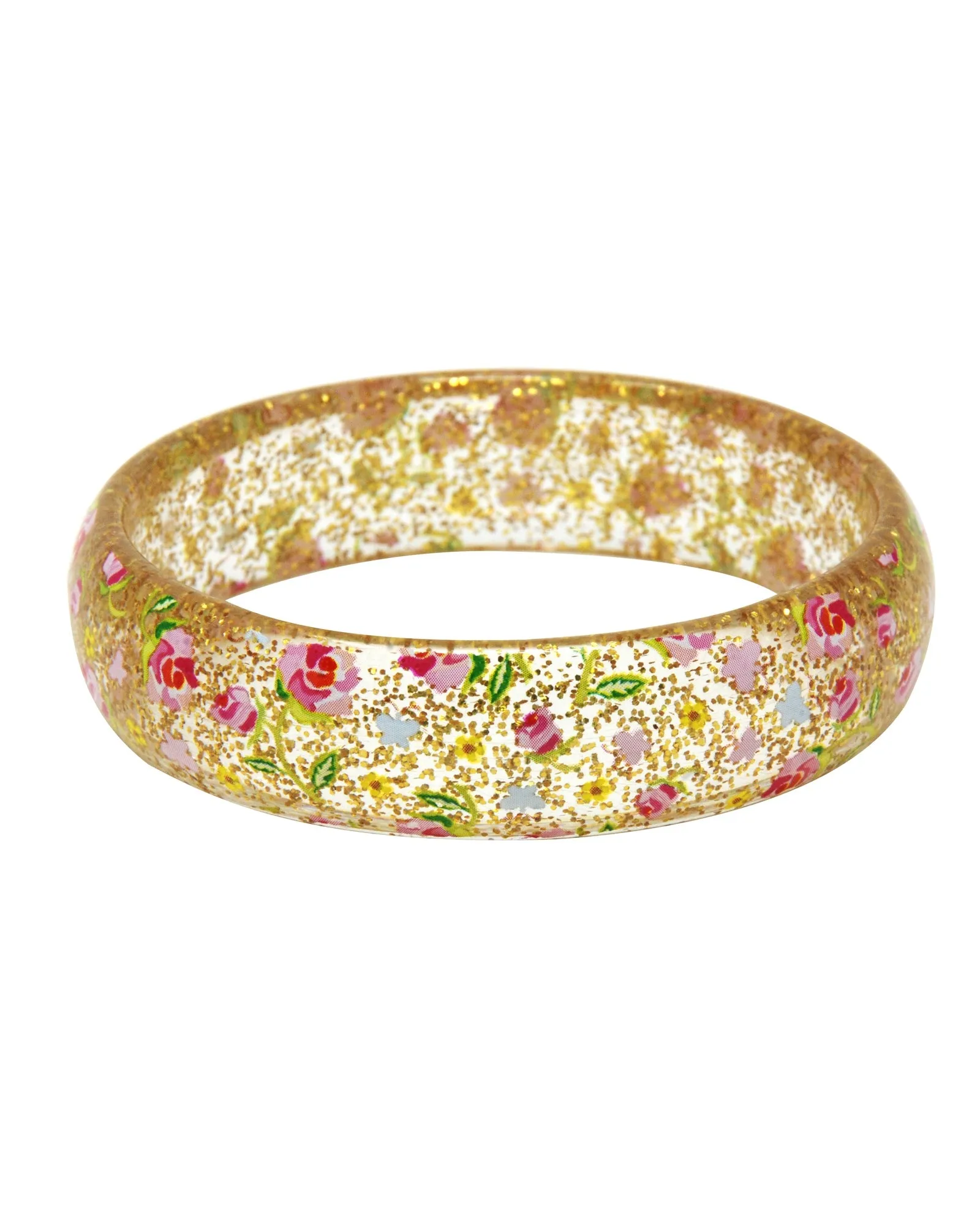 Pink Poppy Bangle Garden Rose