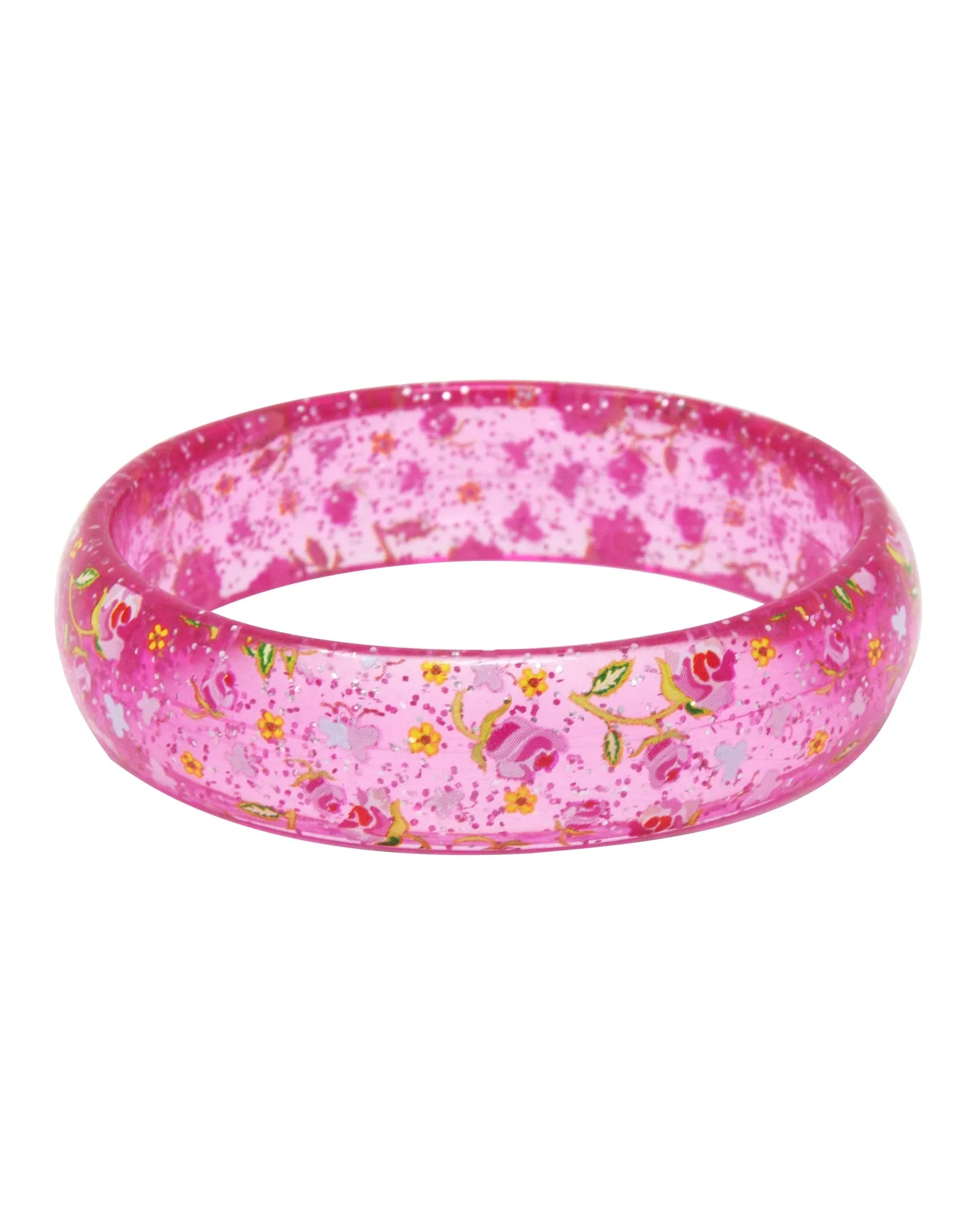 Pink Poppy Bangle Garden Rose