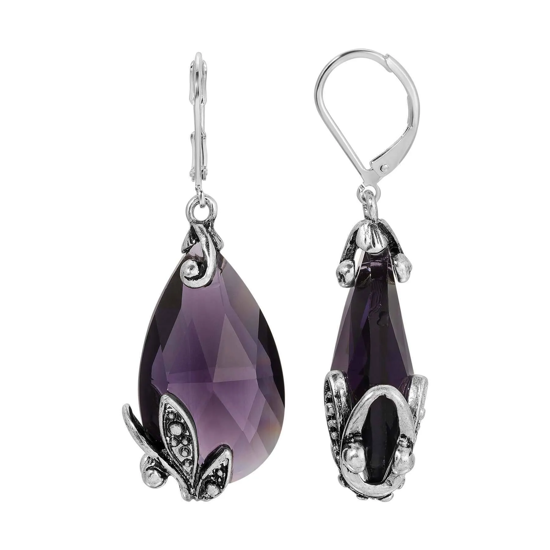 Regency Regal Teardrop Crystal Earrings