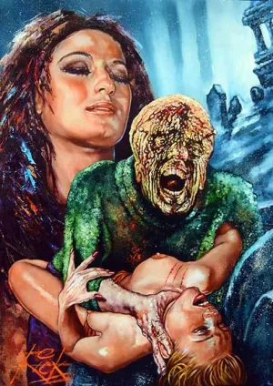 Rick Melton - Lady Frankenstein - Horror Movie Art Print