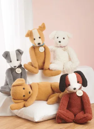 Simplicity Pattern 9807 Poseable Plush Animals