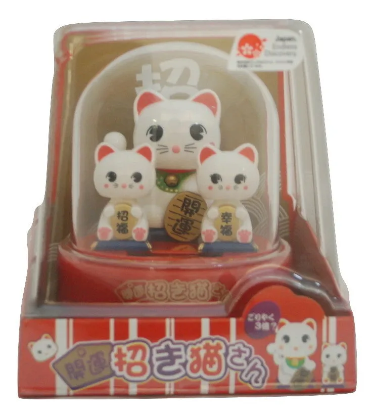 Solar Figure: Three Lucky Cats CLEARANCE USA