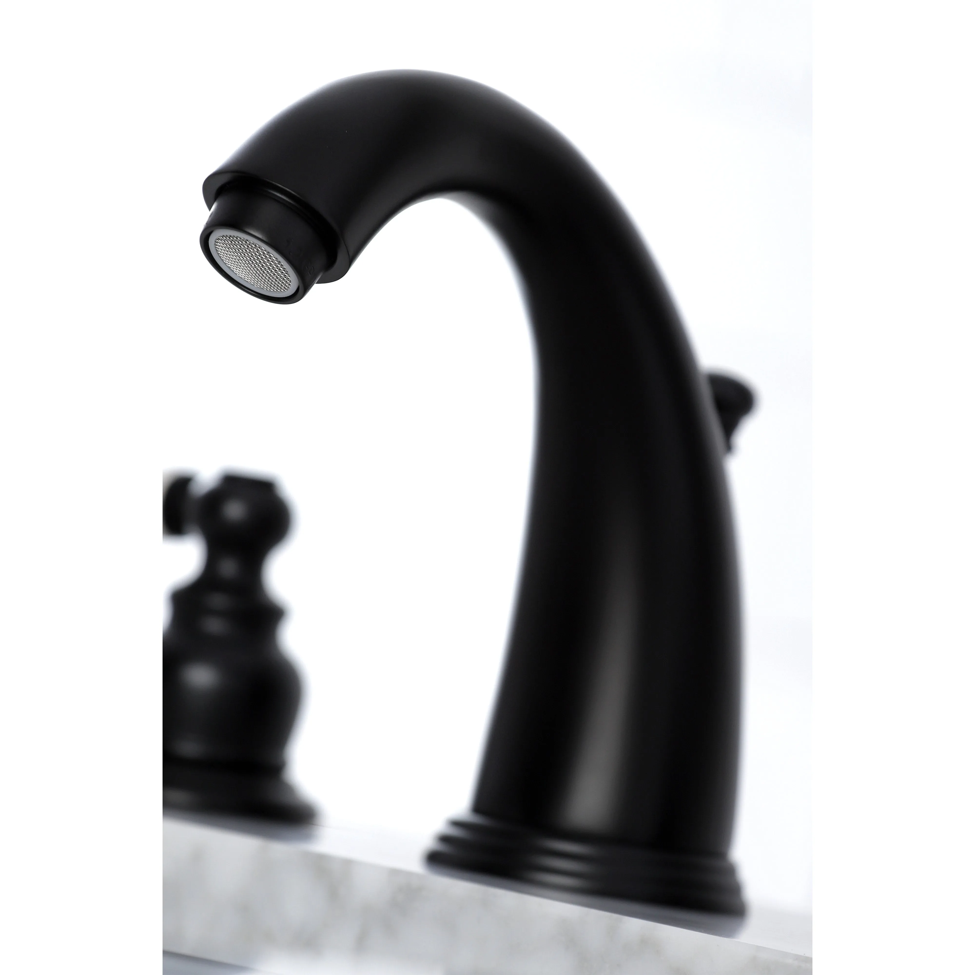 Victorian Two Handle 8 In. Two-handle 3-Hole Deck Mount Widespread Bathroom Sink Faucet