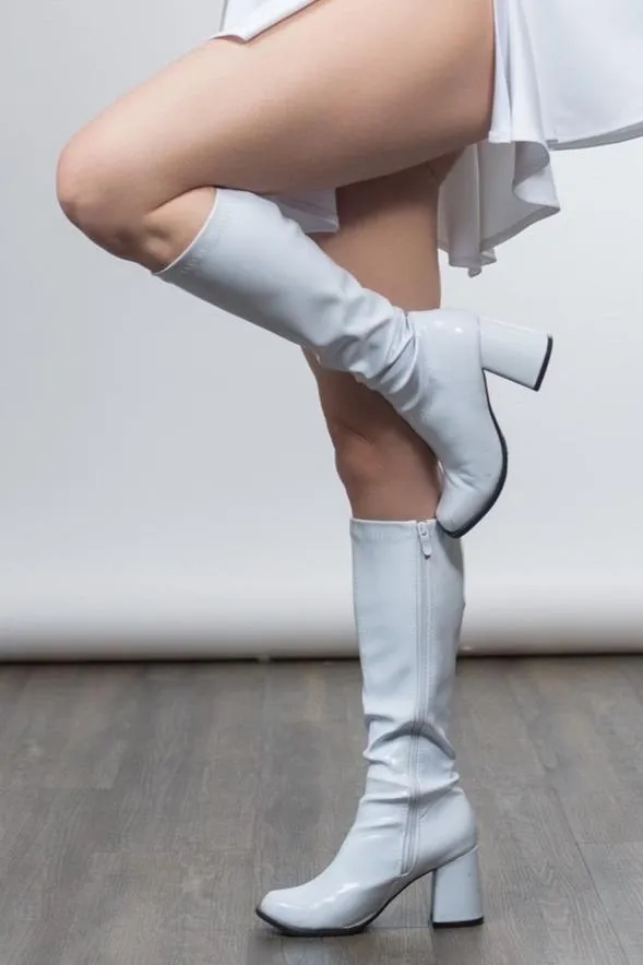 White Gogo Boots