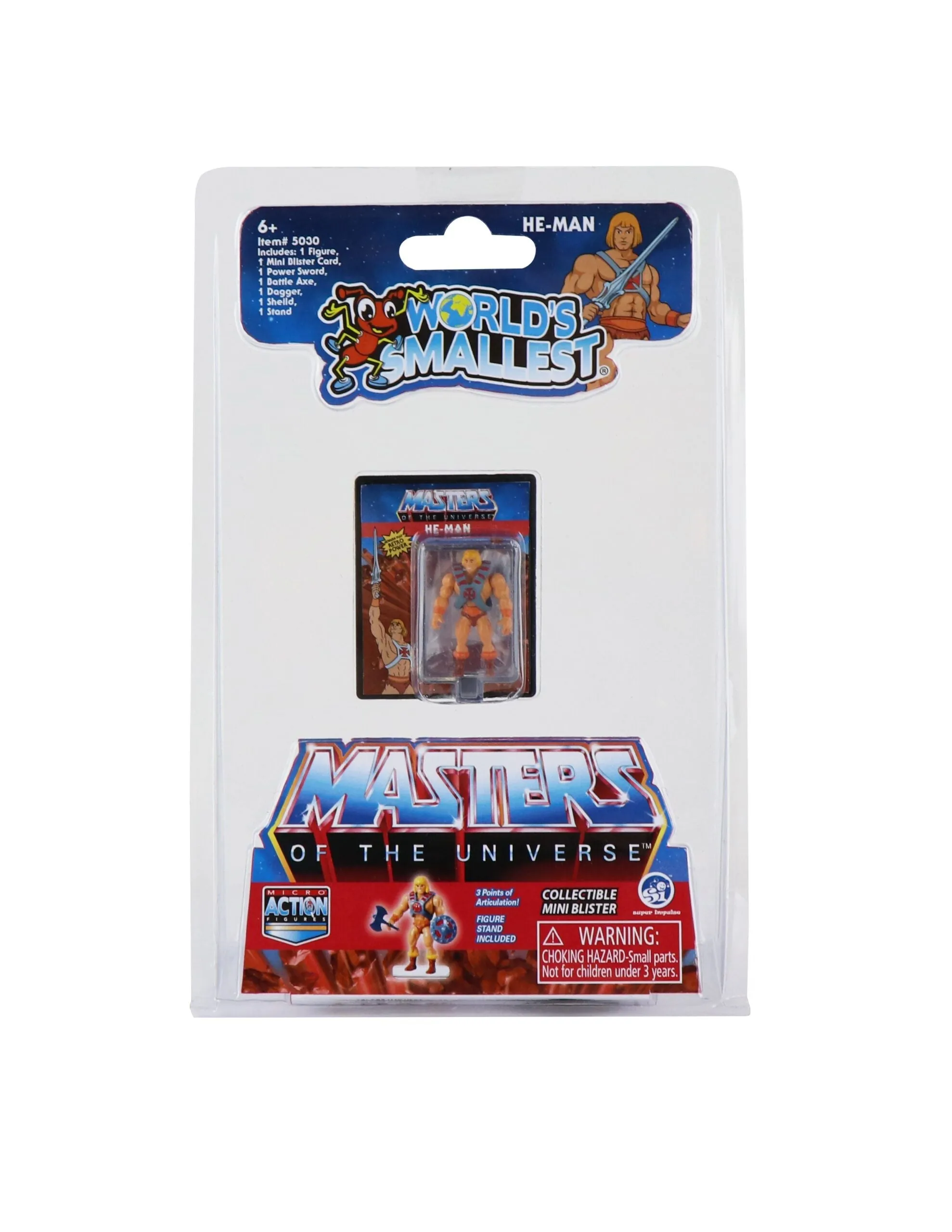 World's Smallest Action Figure Master Of The Universe He-Man